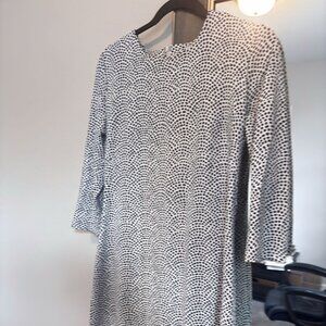 J.McLaughlin Geometric Dot Print Shift Dress | Size M